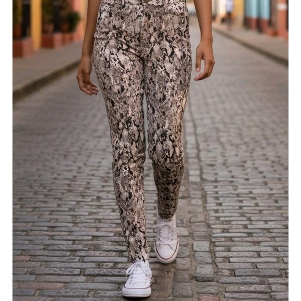 Kut From the Kloth Connie Ankle Jeans 10 / 31x24 Print Fall Mob Wife Pants